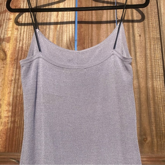 Guess Colllection… Lavender Gray, Mini Slip on Dress with Black Thin Straps - Picture 5 of 8